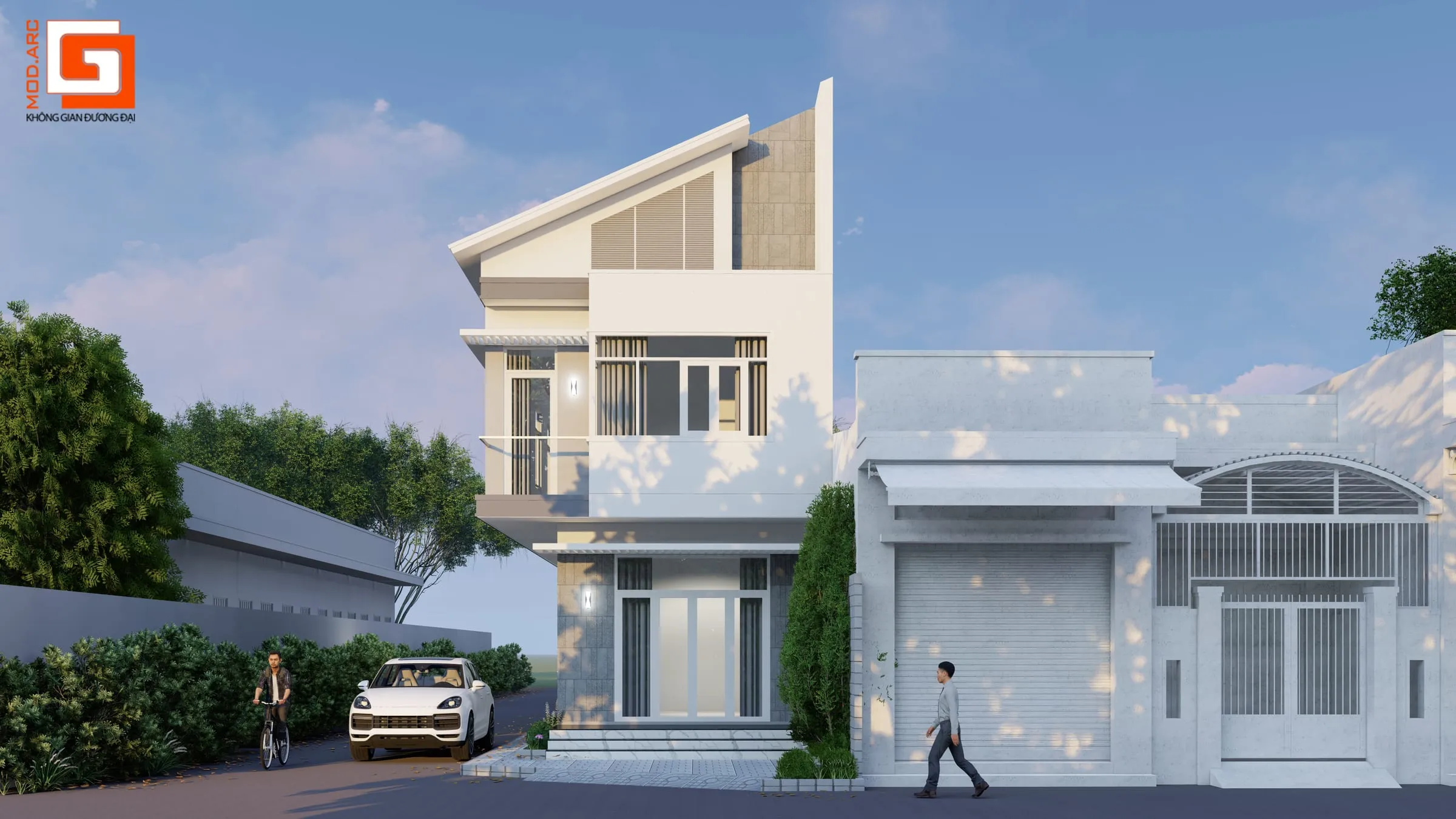 Nhà 2 tầng anh Vũ – chị Thảo – phối cảnh 2