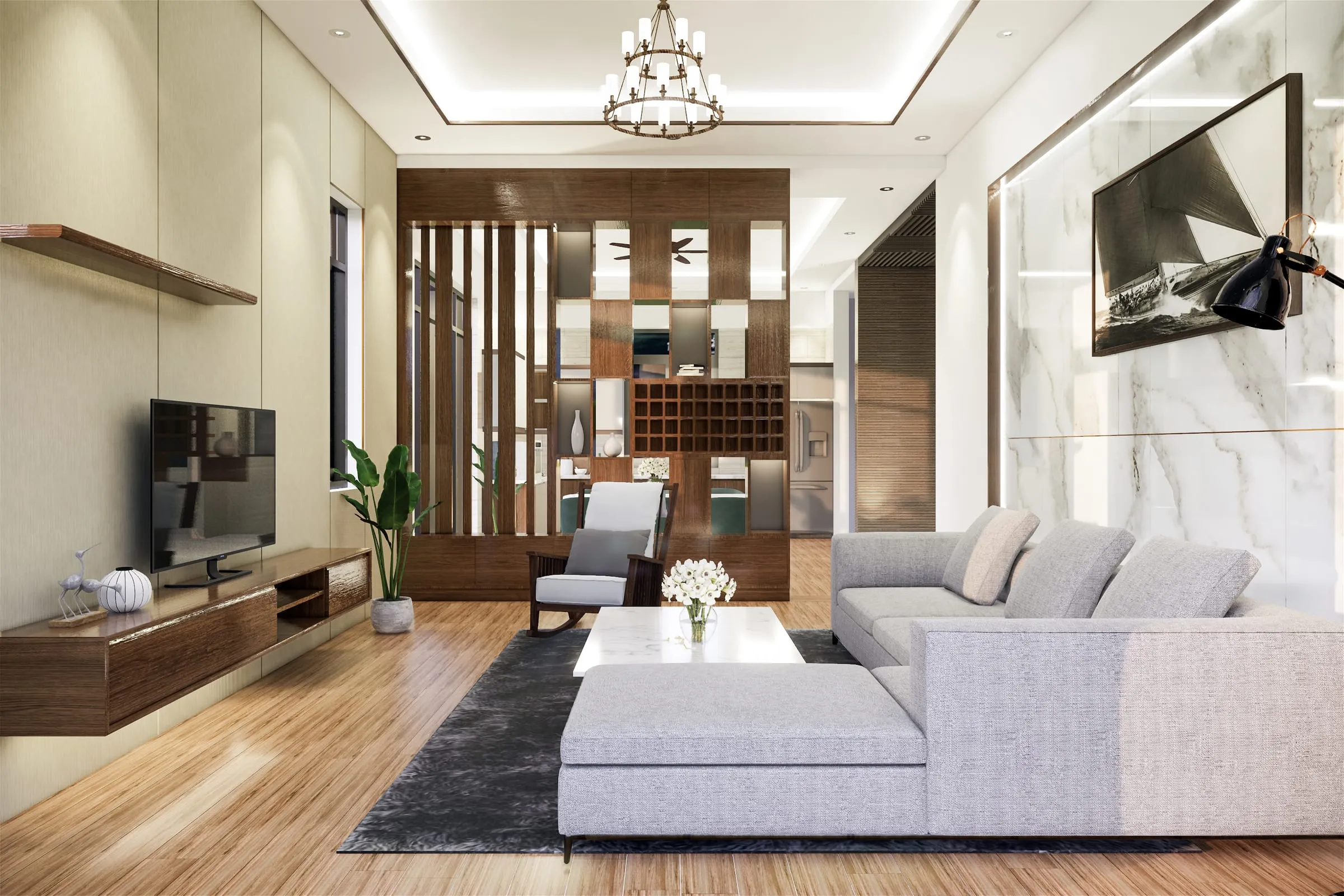 Nhà phố anh Phương – phối cảnh 2