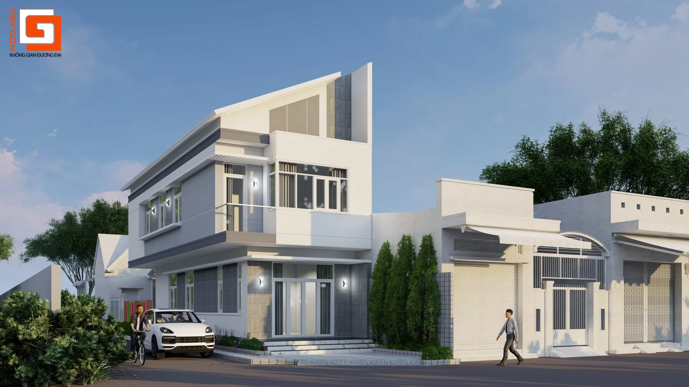 Nhà 2 tầng anh Vũ – chị Thảo – phối cảnh 3