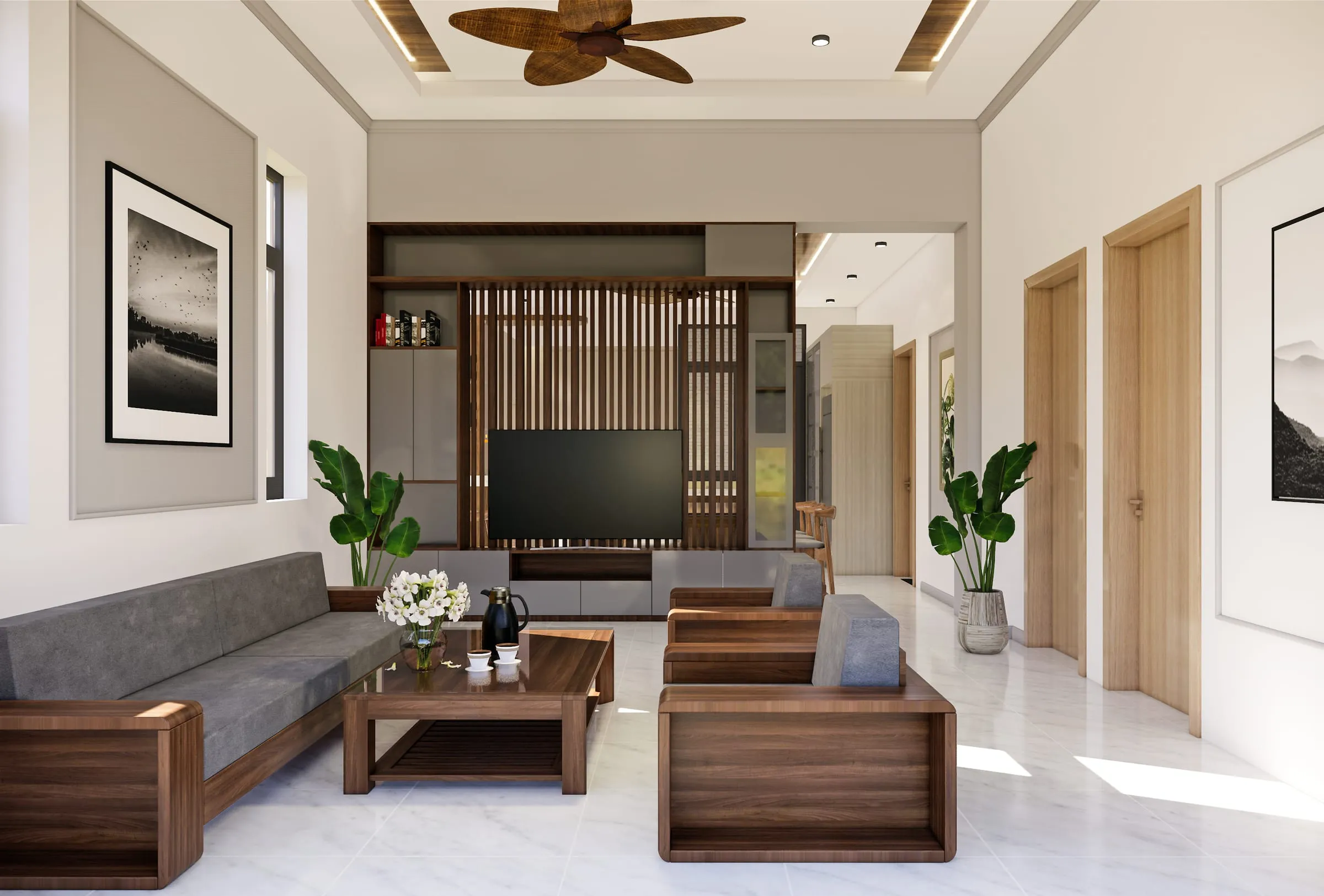 Nhà mái Thái anh Hiệp – phối cảnh 3
