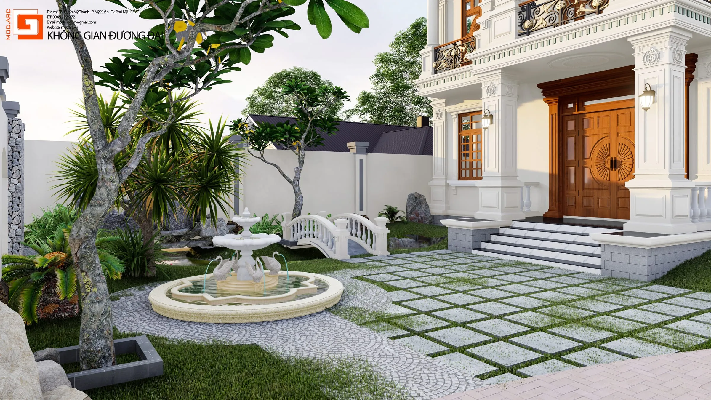 Biệt thự anh Sơn – phối cảnh 4