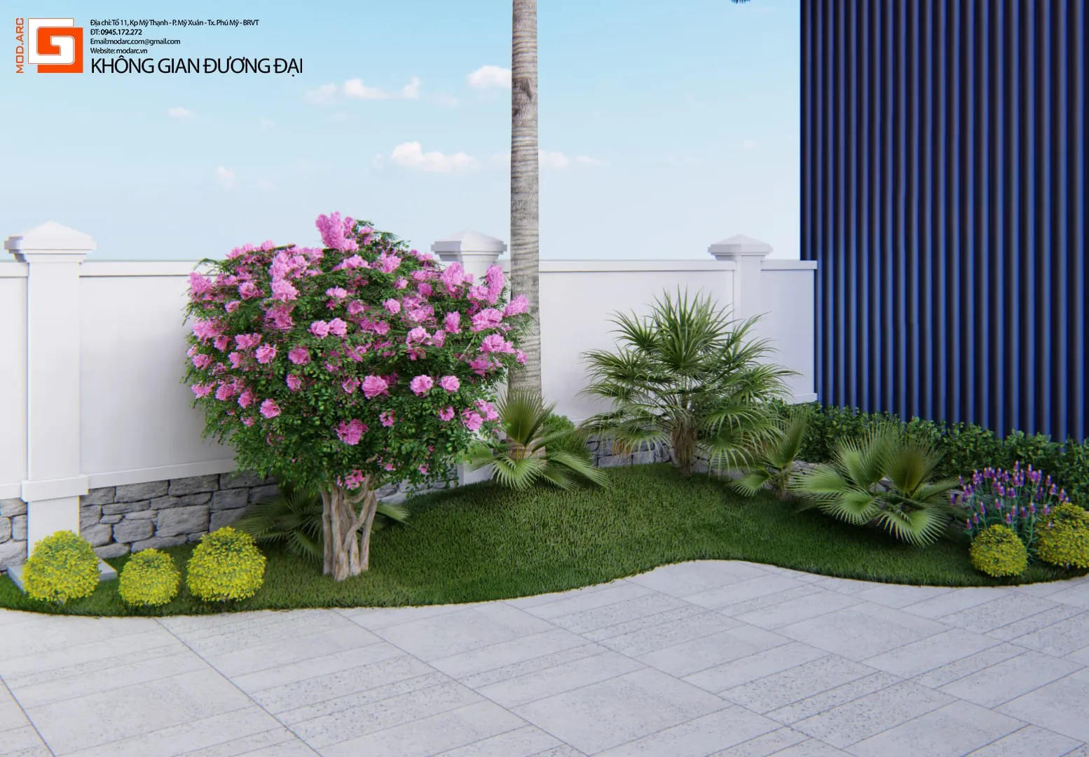 Biệt thự anh Thắng – phối cảnh 6